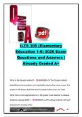 ILTS 305 Elementary Education &lpar;Grades 1&ndash;6&rpar; Exam Review &lpar;500&plus; Questions and Answers&rpar; &vert; Reading Foundations&comma; Phonics&comma; Mathematics&comma; Science&comma; Social Studies&comma; Child Development&comma; Fine Arts & Illinois Teacher Certification Prep 2026