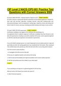 CIP Level 2 NACE-CIP2-001 Practice Test Questions with Correct Answers 2026