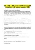 CIP Level 1 NACE-CIP1-001 Practice Test Questions with correct answers 2026