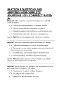 SARTECH II QUESTIONS AND ANSWERS WITH COMPLETE SOLUTIONS 100&percnt; CORRRECT RATED A&plus;