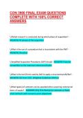 CON 3900 FINAL EXAM QUESTIONS COMPLETE WITH 100&percnt; CORRECT ANSWERS