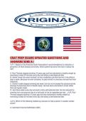 CRAT PREP EXAMS UPDATED QUESTIONS AND ANSWERS SURE A&period;pd