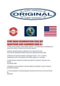CVRP MAIN EXAMINATION 2026 SET QUESTIONS AND ANSWERS SURE A&period;pdf