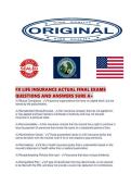FX LIFE INSURANCE ACTUAL FINAL EXAMS QUESTIONS AND ANSWERS SURE A&period;pdf