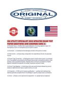 ISA UTILITY SPECIALIST 2026 UPDATED EXAM TEST PAPER QUESTIONS AND ANSWERS SURE