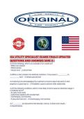 ISA UTILITY SPECIALIST EXAMS FINALS UPDATED QUESTIONS AND ANSWERS SURE A&period;pdf