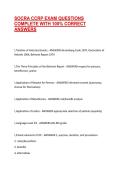 SOCRA CCRP EXAM QUESTIONS COMPLETE WITH 100&percnt; CORRECT ANSWERS