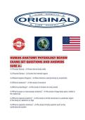 HUMAN ANATOMY PHYSIOLOGY REVIEW EXAMS SET QUESTIONS AND ANSWERS SURE A&period;pdf