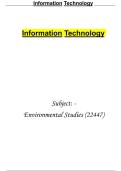 Environmental Studies EST 22447 Question  with Answers &vert; Complete MCQ Collection &vert; Diploma Engineering Environmental Science Exam Preparation Guide