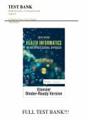 Test bank for Health Informatics&colon; An Interprofessional Approach&NewLine;by Lynda R&period; Hardy PhD RN &lpar;Author&rpar;  all pages fully covered with test questions and answers guide A&plus;