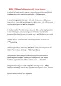 BADM 7050 Exam 7 &num;1 Questions with Correct Answers