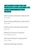 ABYC MARINE SYSTEMS FUEL AND &NewLine;PROPULSION SYSTEMS ASSESSMENT TEST &NewLine;PAPER COMPREHENSIVE STUDY &NewLine;RESOURCE 