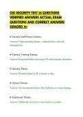 CJIS SECURITY TEST 25 QUESTIONS&NewLine;VERIFIED ANSWERS ACTUAL EXAM&NewLine;QUESTIONS AND CORRECT ANSWERS&NewLine;GRADED A&plus;