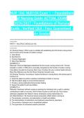 NUR 104&sol; NUR104 Exam 1 &ndash; Foundations of Nursing Guide ACTUAL EXAM 2026&sol;2027 &vert; Foundations of Nursing Guide &vert; Verified Q&A &vert; Pass Guaranteed - A&plus; Graded