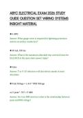 ABYC ELECTRICAL EXAM 2026 STUDY &NewLine;GUIDE QUESTION SET WIRING SYSTEMS &NewLine;INSIGHT MATERIAL 