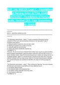 NUR 104&sol; NUR104 Exam 2 &ndash; Foundations of Nursing Guide ACTUAL EXAM 2026&sol;2027 &vert; Foundations of Nursing Guide &vert; Verified Q&A &vert; Pass Guaranteed - A&plus; Graded