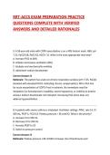 RRT-ACCS EXAM PREPARATION PRACTICE QUESTIONS COMPLETE WITH VERIFIED ANSWERS AND DETAILED RATIONALES