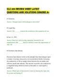 CLC 059 REVIEW SHEET LATEST&NewLine;QUESTIONS AND SOLUTIONS GRADED A&plus;