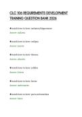 CLC 106 REQUIREMENTS DEVELOPMENT&NewLine;TRAINING QUESTION BANK 2026&NewLine;