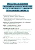 ENDEAVOR AIR AIRCRAFT&NewLine;FAMILIARIZATION COMPREHENSIVE&NewLine;STUDY GUIDE 2026 FULL QUESTIONS&NewLine;AND SOLUTIONS GRADED A&plus;