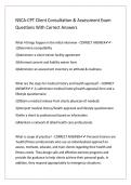 NSCA-CPT Client Consultation & Assessment Exam Questions With Correct Answers 