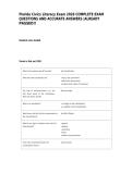 Florida Civics Literacy Exam 2026 COMPLETE EXAM QUESTIONS AND ACCURATE ANSWERS &vert;ALREADY PASSED&excl;&excl;