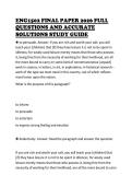 ENG1502 FINAL PAPER 2026 FULL&NewLine;QUESTIONS AND ACCURATE&NewLine;SOLUTIONS STUDY GUIDE