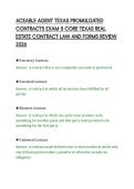 ACEABLE AGENT TEXAS PROMULGATED &NewLine;CONTRACTS EXAM 5 COMPREHENSIVE REAL &NewLine;ESTATE CONTRACTS STUDY GUIDE 2026 