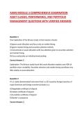 AAMS MODULE 3 COMPREHENSIVE EXAMINATION ASSET CLASSES&comma; PERFORMANCE&comma; AND PORTFOLIO MANAGEMENT QUESTIONS WITH VERIFIED ANSWERS