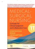 TEST BANK for Medical-Surgical Nursing&colon; Concepts for Clinical Judgment and Collaborative Care 11th Edition by Donna D&period; Ignatavicius&comma; All 65 chapters Available&comma; Complete Version