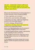 WGU D671 &ndash; ELEMENTARY SCIENCE CURRICULUM &NewLine;OBJECTIVE ASSESSMENT NEWEST ACTUAL STUDY &NewLine;GUIDE &ndash; OA V1 & V2 WITH COMPLETE QUESTIONS AND &NewLine;ANSWERS &lpar;2026 UPDATE&rpar;