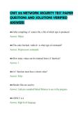 CNIT 315 NETWORK SECURITY TEST PAPER&NewLine;QUESTIONS AND SOLUTIONS VERIFIED&NewLine;ANSWERS
