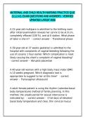Maternal and Child Health Nursing Practice Quiz 2026 &ndash; Verified Exam Q&A&NewLine;&NewLine;