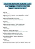 ENSF 461 MIDTERM ACTUAL EXAM&NewLine;PAPER 2026 QUESTIONS WITH&NewLine;ANSWERS GRADED A&plus;