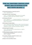 ENSF 461 MIDTERM CERTIFICATION&NewLine;SCRIPT 2026 QUESTIONS WITH&NewLine;SOLUTIONS GRADED A&plus;