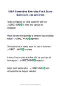 ISSA Corrective Exercise Final Exam 2026&ndash;2027 &vert; Practice Questions & Answers Study Guide