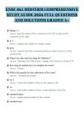 ENSF 461 MIDTERM COMPREHENSIVE&NewLine;STUDY GUIDE 2026 FULL QUESTIONS&NewLine;AND SOLUTIONS GRADED A&plus;