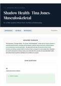 Shadow Health- Tina Jones- Musculoskeletal 15&plus; &lpar;2026 Update&rpar; Official Pack   Verified with Rationales