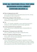 ENSF 461 MIDTERM FINAL TEST 2026&NewLine;QUESTIONS WITH CORRECT&NewLine;ANSWERS GRADED A&plus;