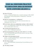 ENSF 461 MIDTERM PRACTICE&NewLine;EXAMINATION 2026 QUESTIONS&NewLine;WITH ANSWERS GRADED A&plus;