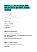 ENSF 461 ACTUAL ASSESSMENT SCRIPT&NewLine;2026 COMPLETE QUESTIONS AND FULL&NewLine;SOLUTION
