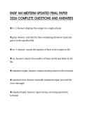 ENSF 461 MIDTERM UPDATED FINAL PAPER&NewLine;2026 COMPLETE QUESTIONS AND ANSWERS