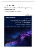Test Bank &mdash; Theories of Counseling and Psychotherapy&colon; Systems&comma; Strategies and Skills&comma; 5th Edition &lpar;Kress&comma; Seligman & Reichenberg&comma; 2020&rpar; &vert; All Chapters Covered&NewLine;