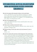 ENV320 FINAL ACTUAL EXAM PAPER&NewLine;2026 QUESTIONS WITH ANSWERS&NewLine;GRADED A&plus;