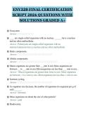 ENV320 FINAL CERTIFICATION&NewLine;SCRIPT 2026 QUESTIONS WITH&NewLine;SOLUTIONS GRADED A&plus;