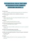 ENV320 FINAL FINAL TEST 2026&NewLine;QUESTIONS WITH CORRECT&NewLine;ANSWERS GRADED A&plus;