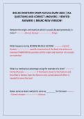 BIO 235 MIDTERM EXAM ACTUAL EXAM 2026 &vert; ALL QUESTIONS AND CORRECT ANSWERS &vert; VERIFIED ANSWERS &vert; BRAND NEW VERSION&excl;