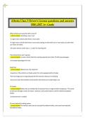 Alberta Class 3 Driver&rsquo;s License Questions and Answers 2026&sol;2027 &vert; A&plus; Grade Commercial Driving Study Guide