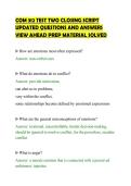 COM 312 TEST TWO CLOSING SCRIPT&NewLine;UPDATED QUESTIONS AND ANSWERS&NewLine;VIEW AHEAD PREP MATERIAL SOLVED