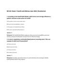 NR 222&colon; Week 7 Health and Wellness Quiz 2026 &vert;Chamberlain
